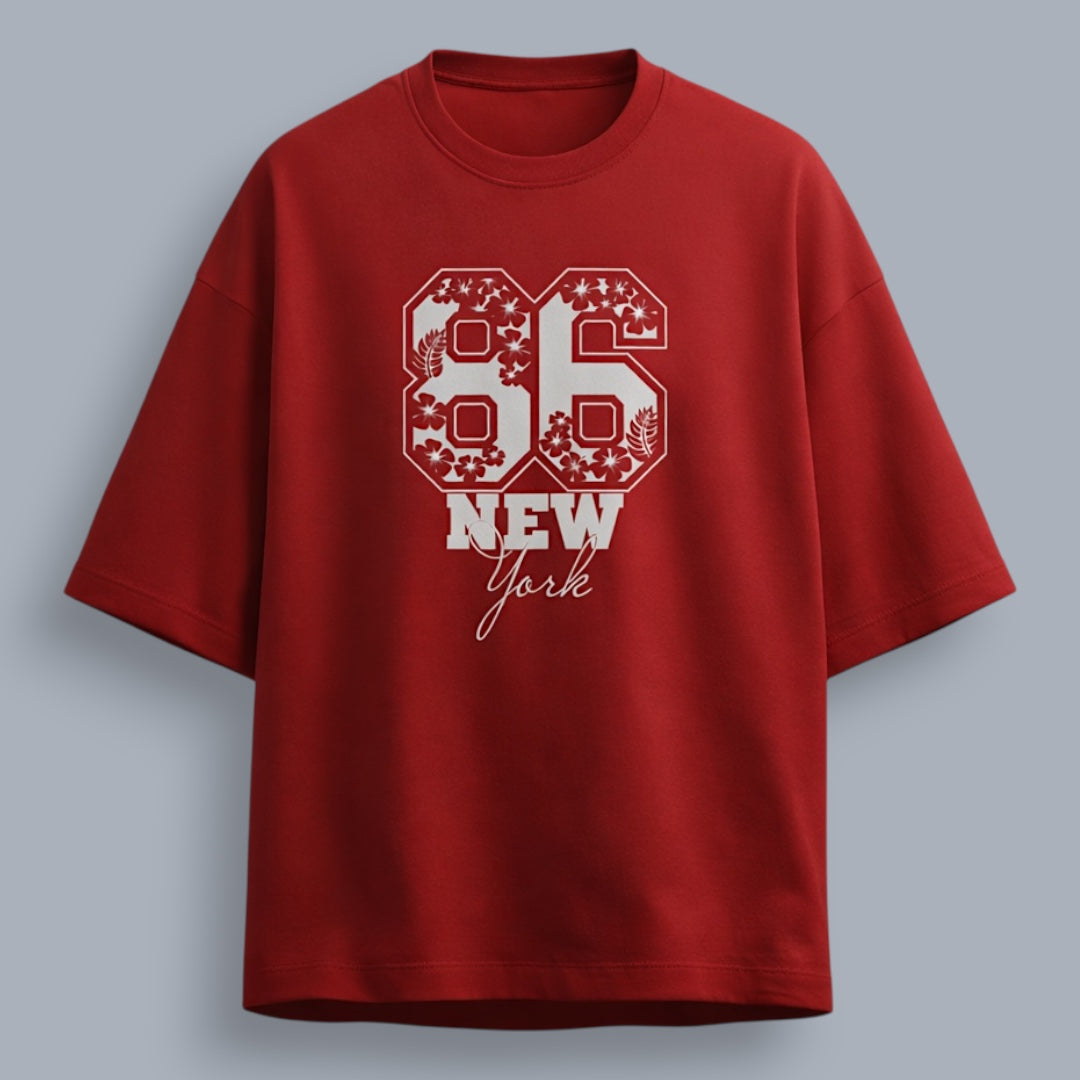86 New York Women's Premium French Terry Oversized Tee