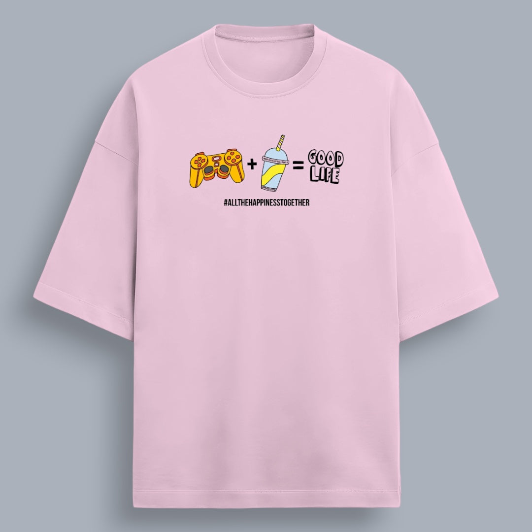 #AllHappinessTogether Men's Premium French Terry Oversized Tee