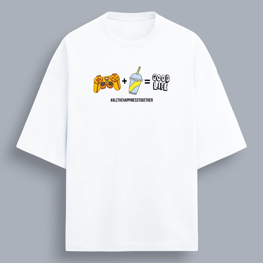 #AllHappinessTogether Men's Premium French Terry Oversized Tee