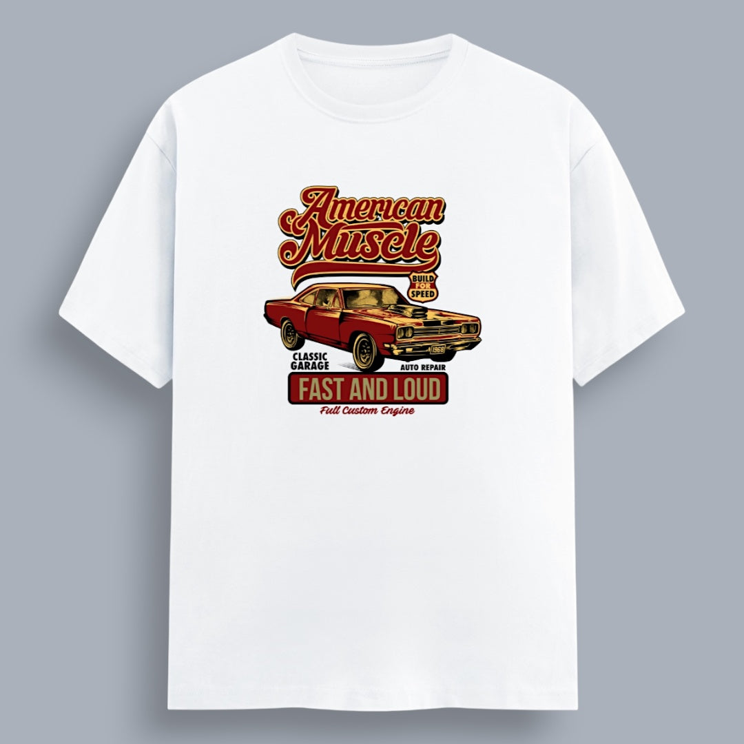 American Muscle Fast & Loud Men's Regular Fit T-Shirt