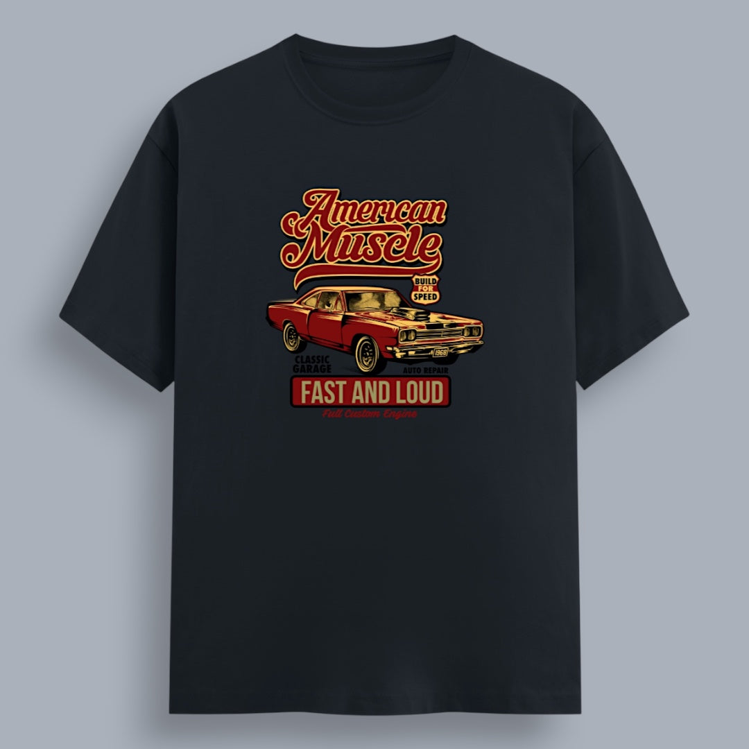 American Muscle Fast & Loud Men's Regular Fit T-Shirt