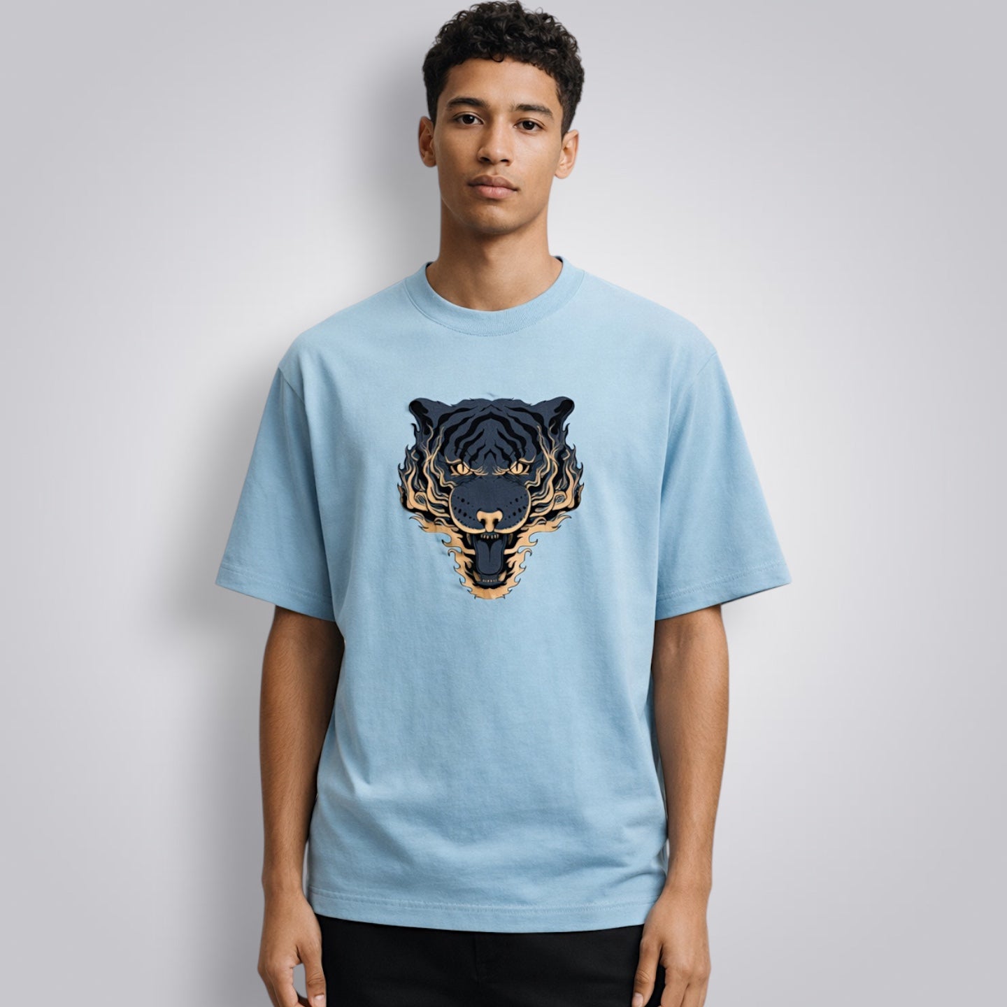 Angry Tiger Men's Loose Fit Classic T-Shirt