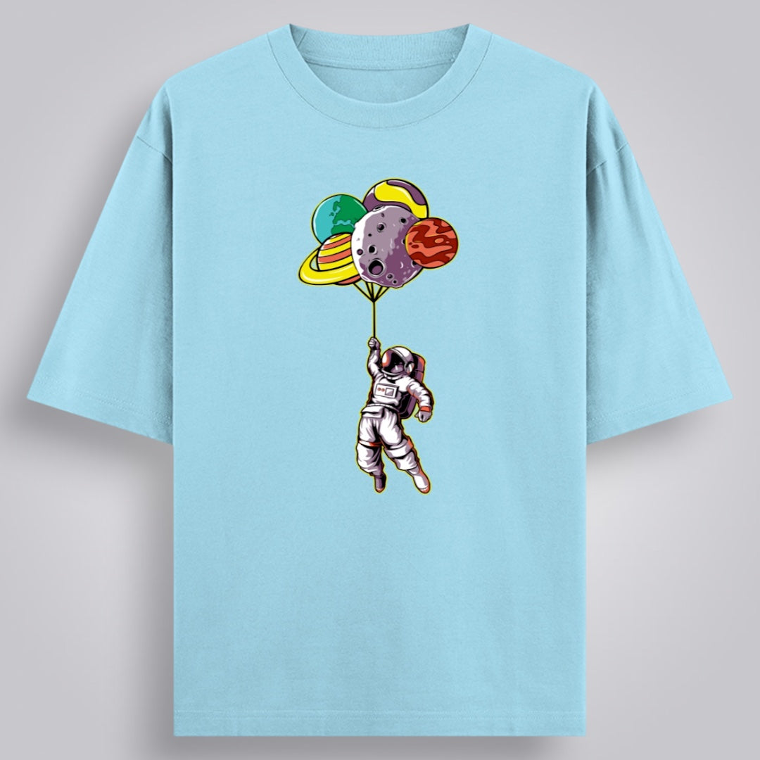 Astronaut Balloon Unisex Loose Fit Classic T-Shirt