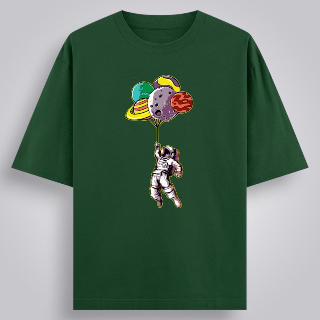 Astronaut Balloon Unisex Loose Fit Classic T-Shirt