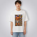 Retro Astronaut Men's Premium French Terry Oversized Tee