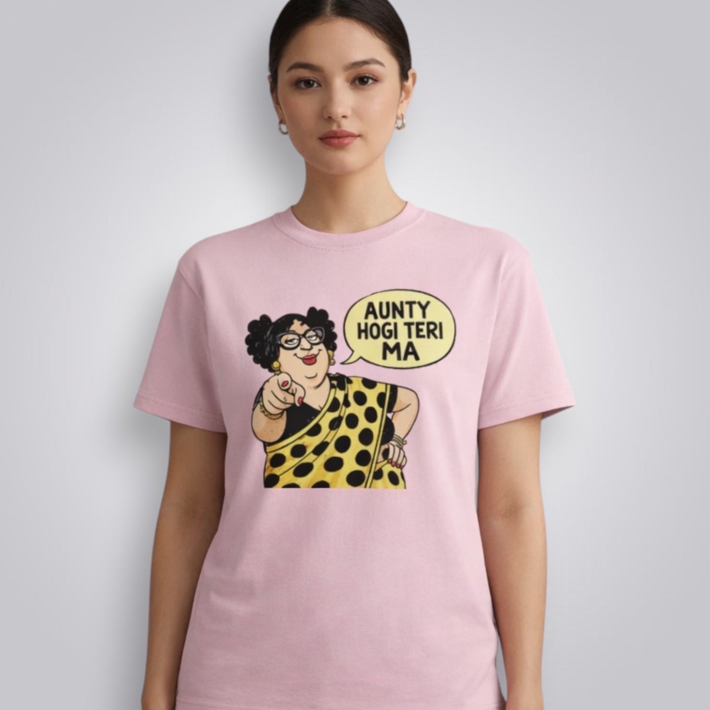 Aunty Hogi Teri Ma Women's Boyfriend Fit T-Shirt