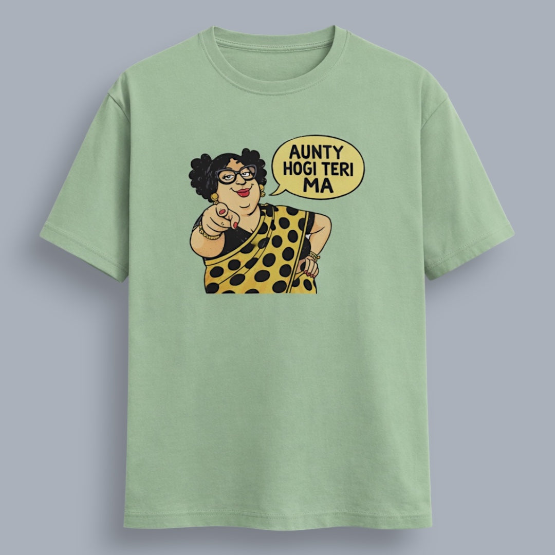 Aunty Hogi Teri Ma Women's Boyfriend Fit T-Shirt