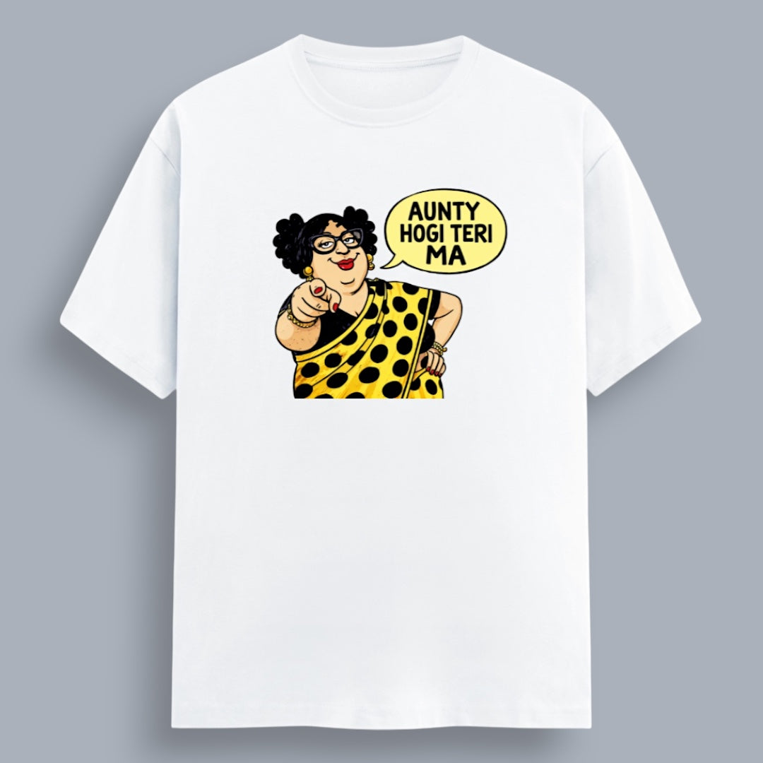Aunty Hogi Teri Ma Women's Boyfriend Fit T-Shirt