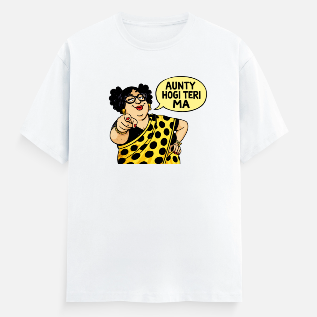 Aunty Hogi Teri Ma Women's Boyfriend Fit T-Shirt