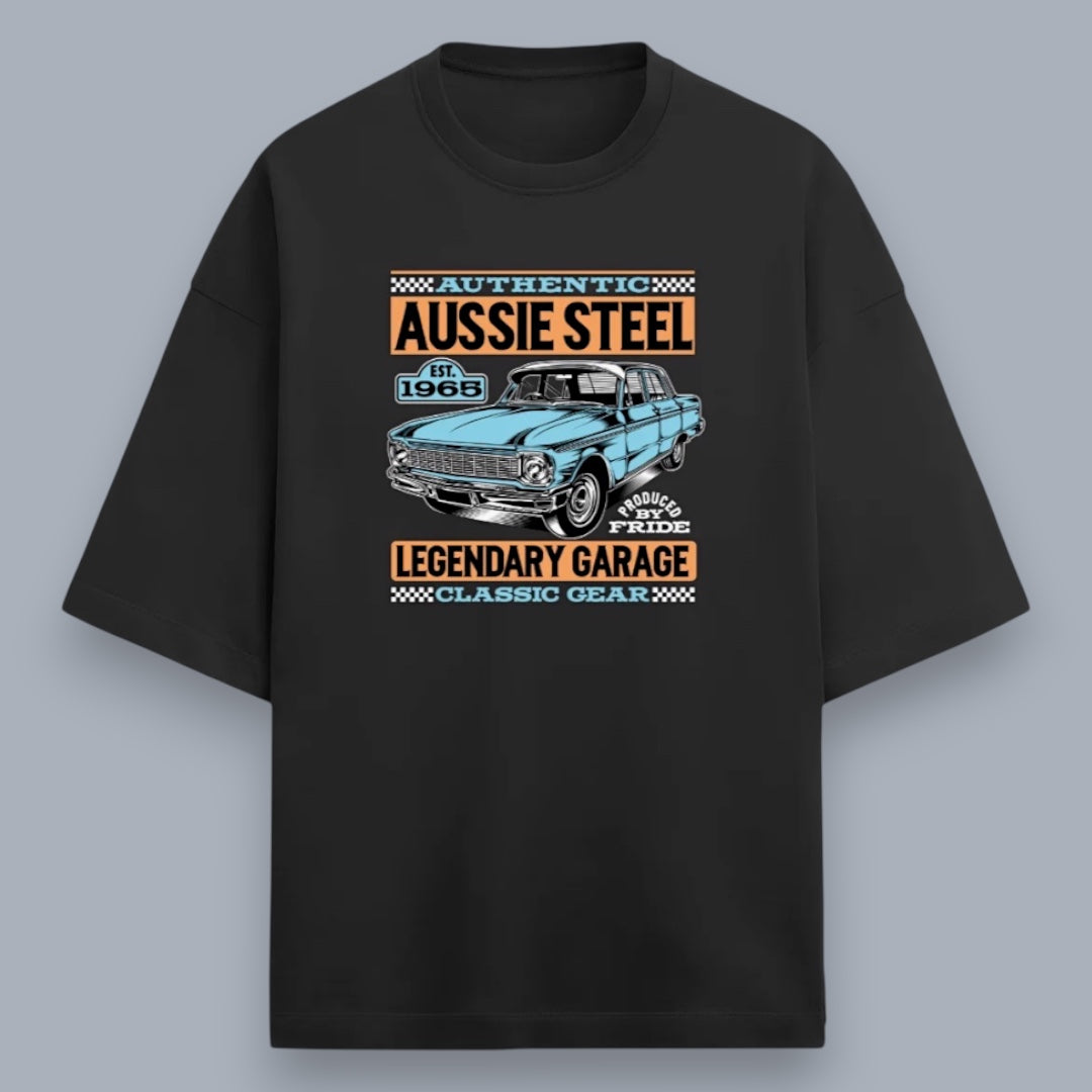 Aussie Steel Men's Premium French Terry Oversized Tee