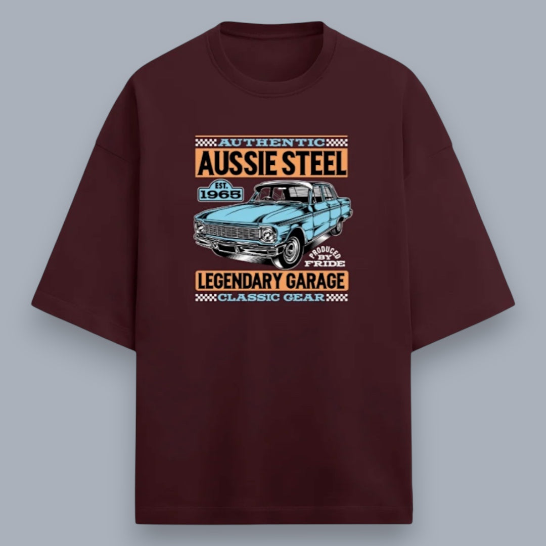 Aussie Steel Men's Premium French Terry Oversized Tee