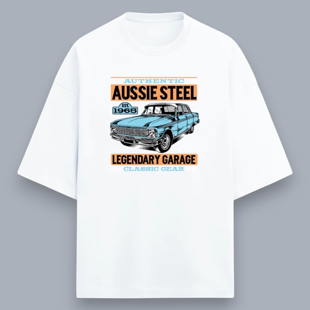 Aussie Steel Men's Premium French Terry Oversized Tee