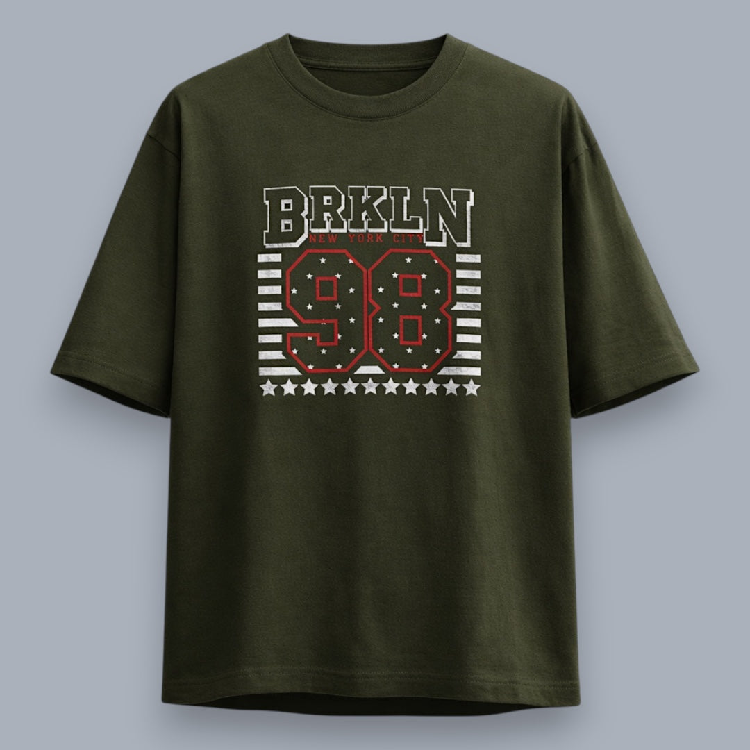 BRKLN 98 Men's Loose Fit Classic T-Shirt