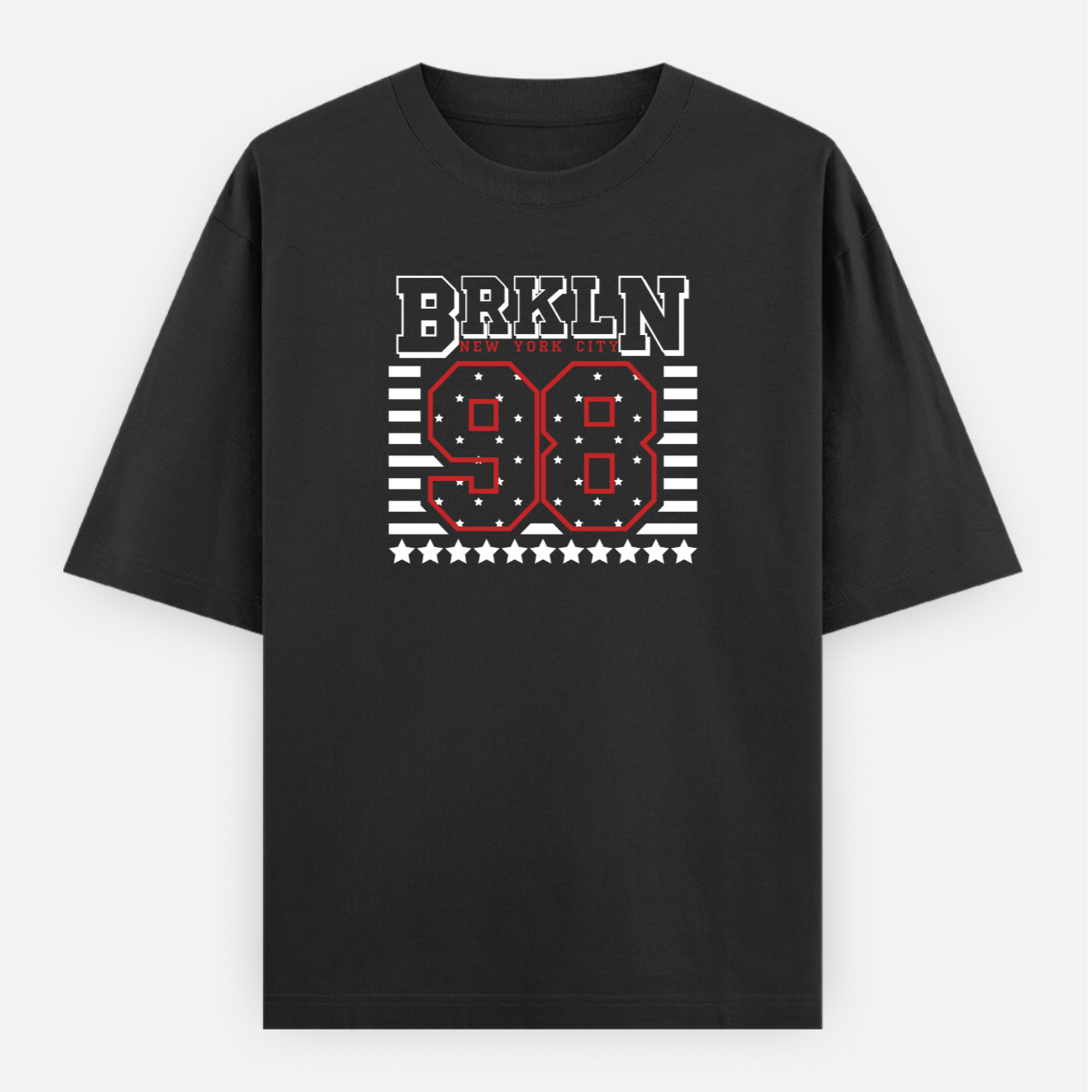 BRKLN 98 Men's Loose Fit Classic T-Shirt