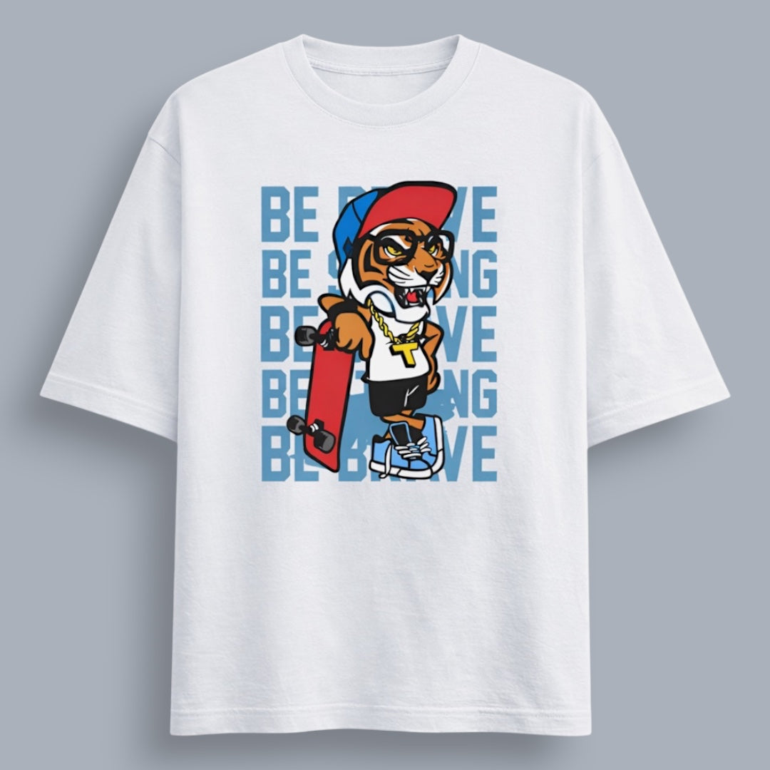 Be Brave Men's Loose Fit Classic T-Shirt