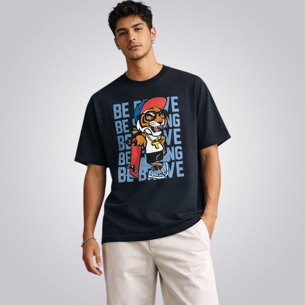 Be Brave Men's Loose Fit Classic T-Shirt