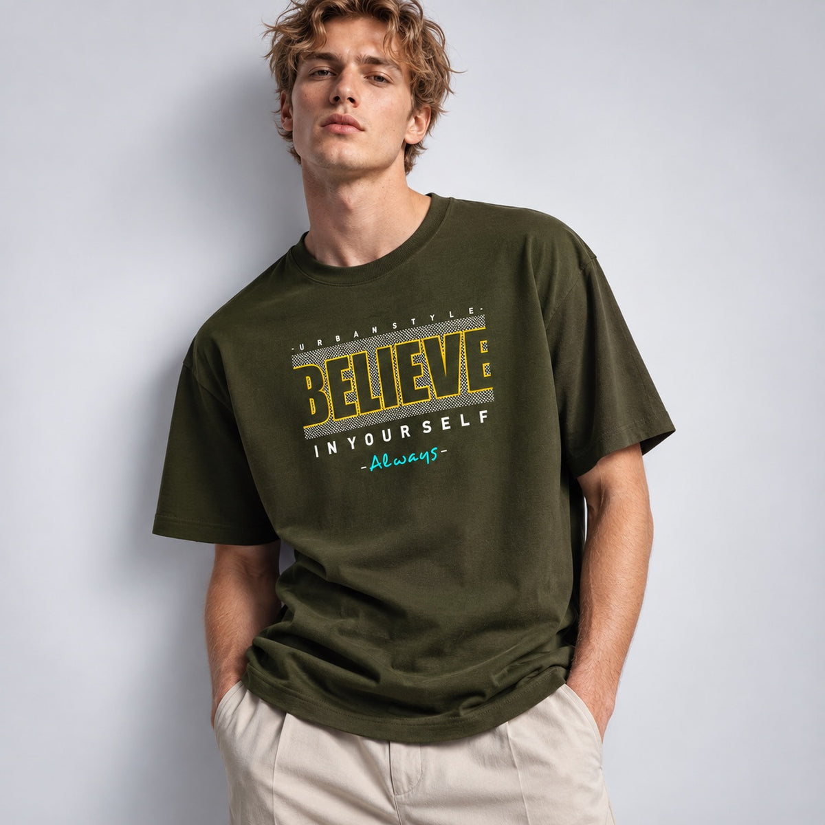 Believe In Yourself Unisex Oversized Classic T-Shirt