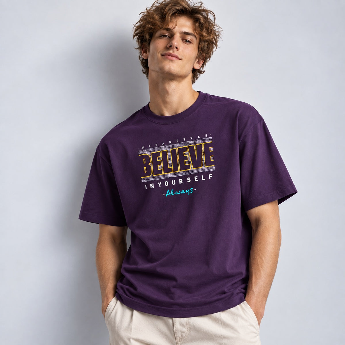 Believe In Yourself Unisex Oversized Classic T-Shirt