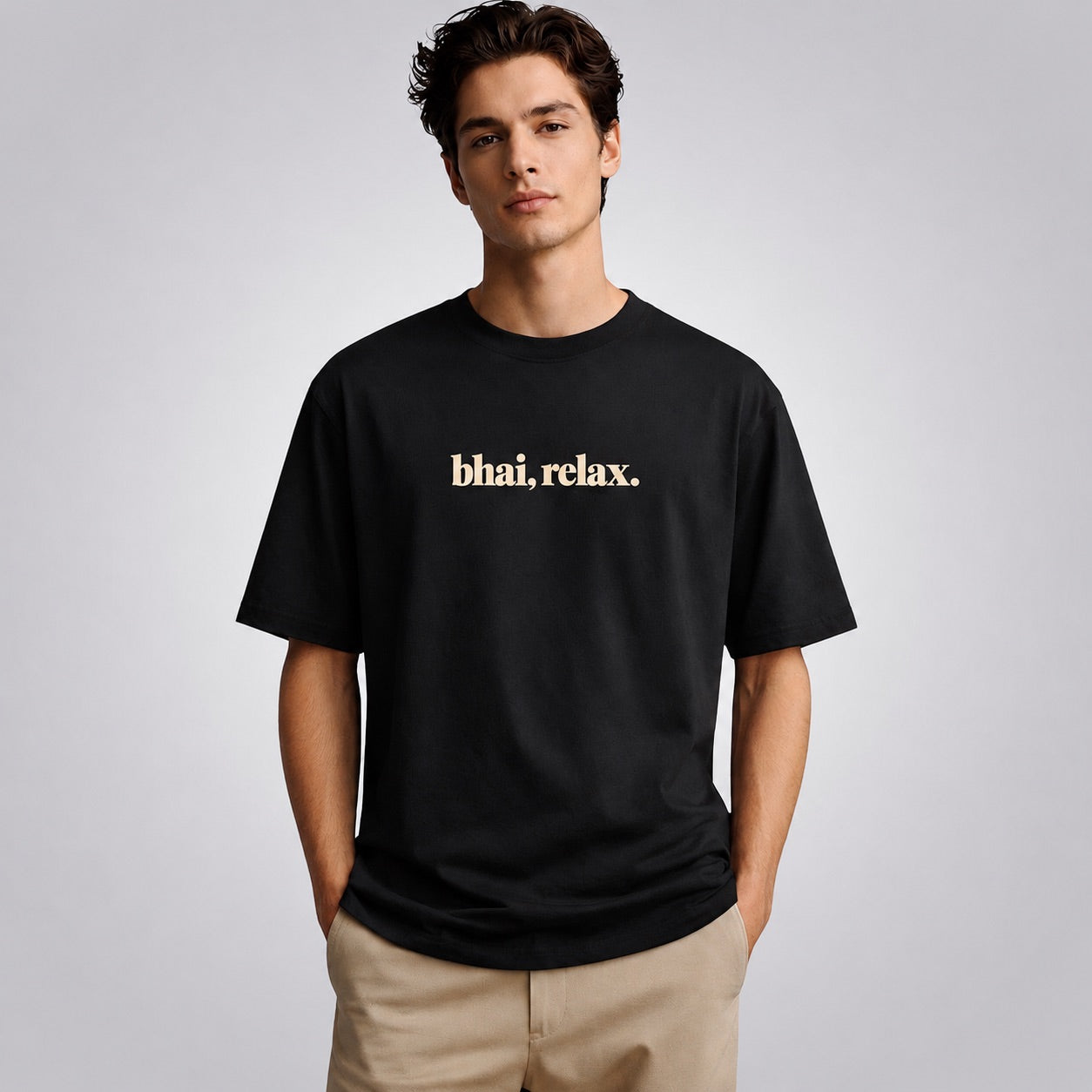 Bhai, Relax Men's Loose Fit Classic T-Shirt