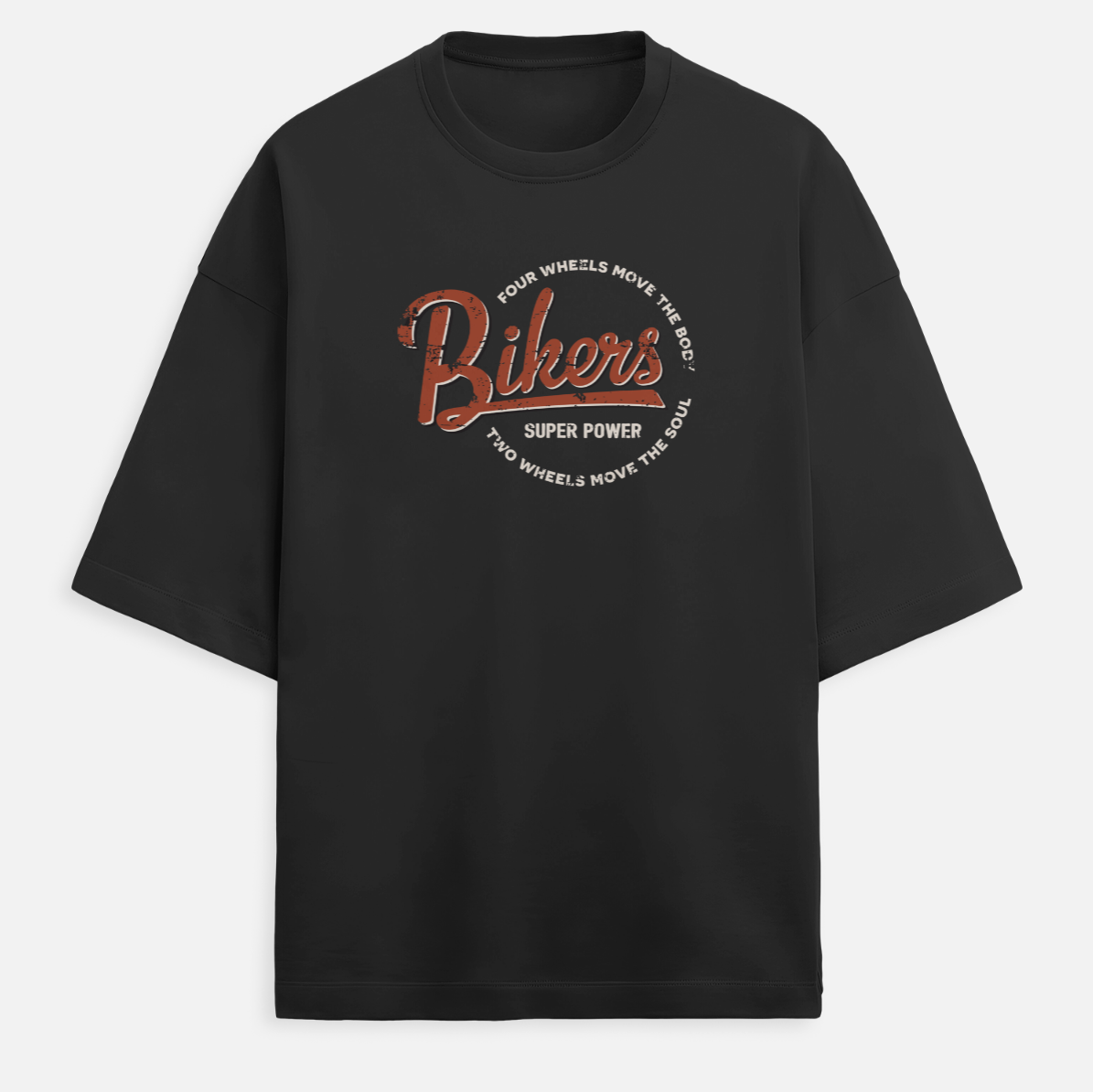 Bikers Superpower Men's Terry Oversized Tee