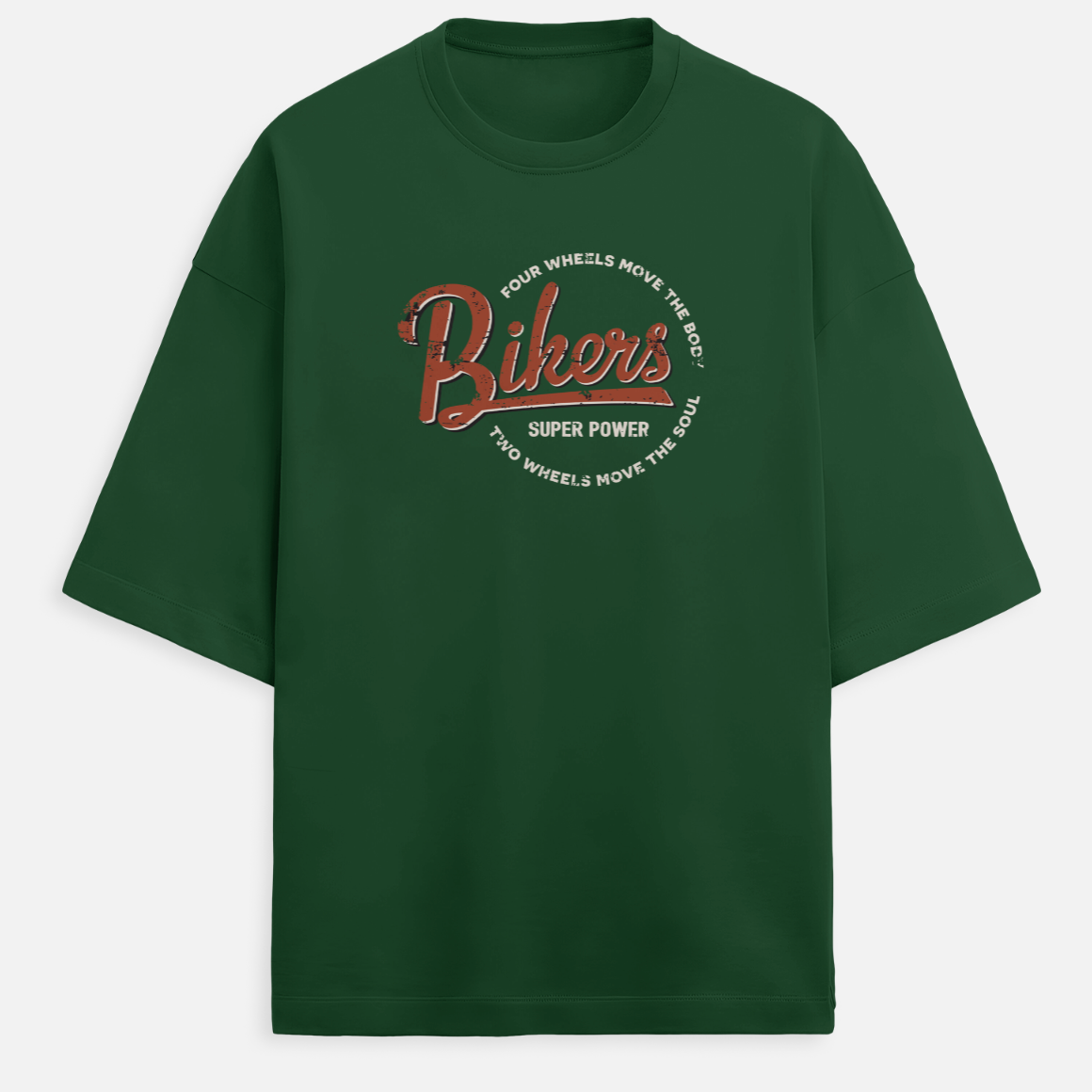 Bikers Superpower Men's Terry Oversized Tee