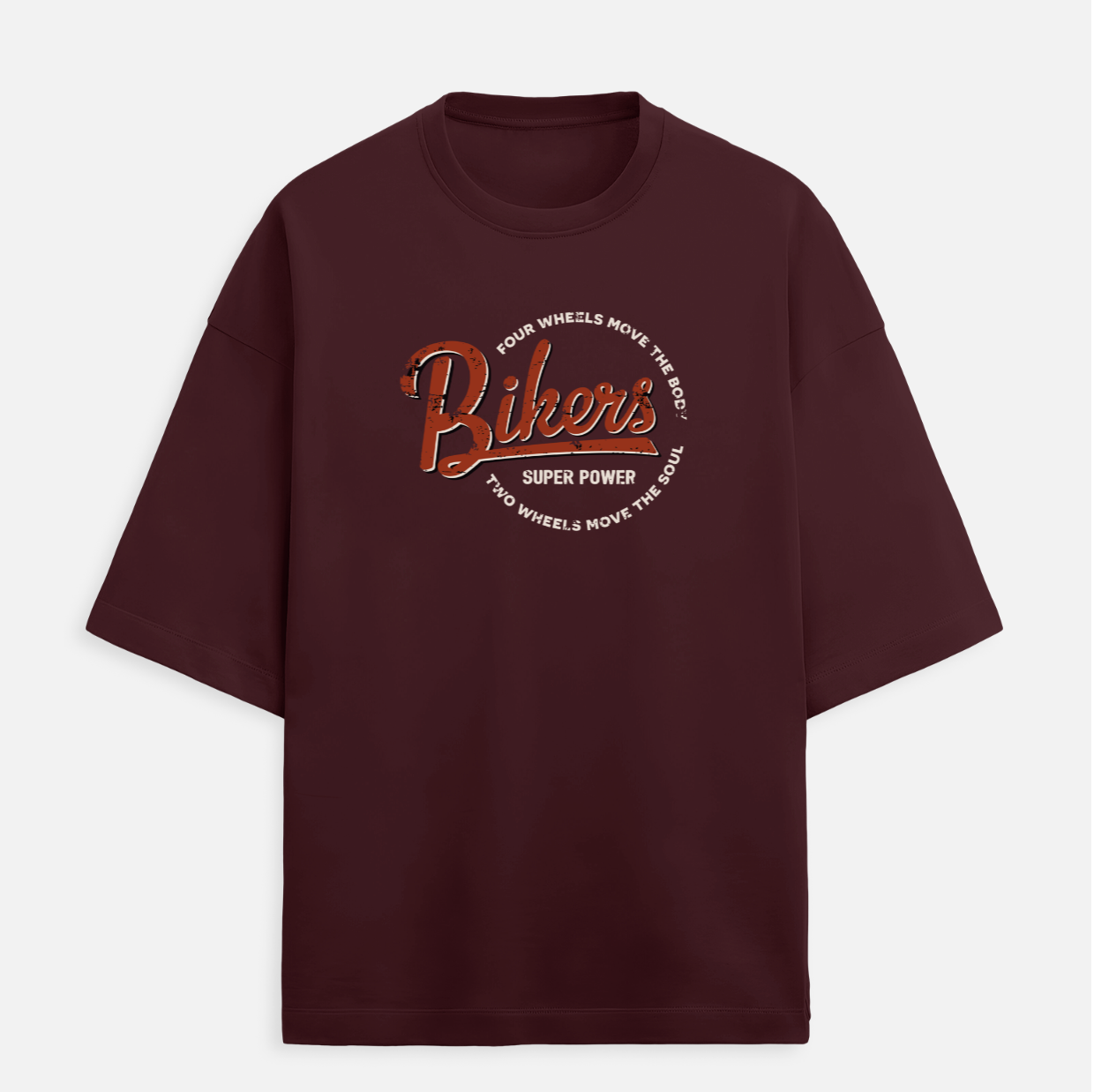 Bikers Superpower Men's Terry Oversized Tee