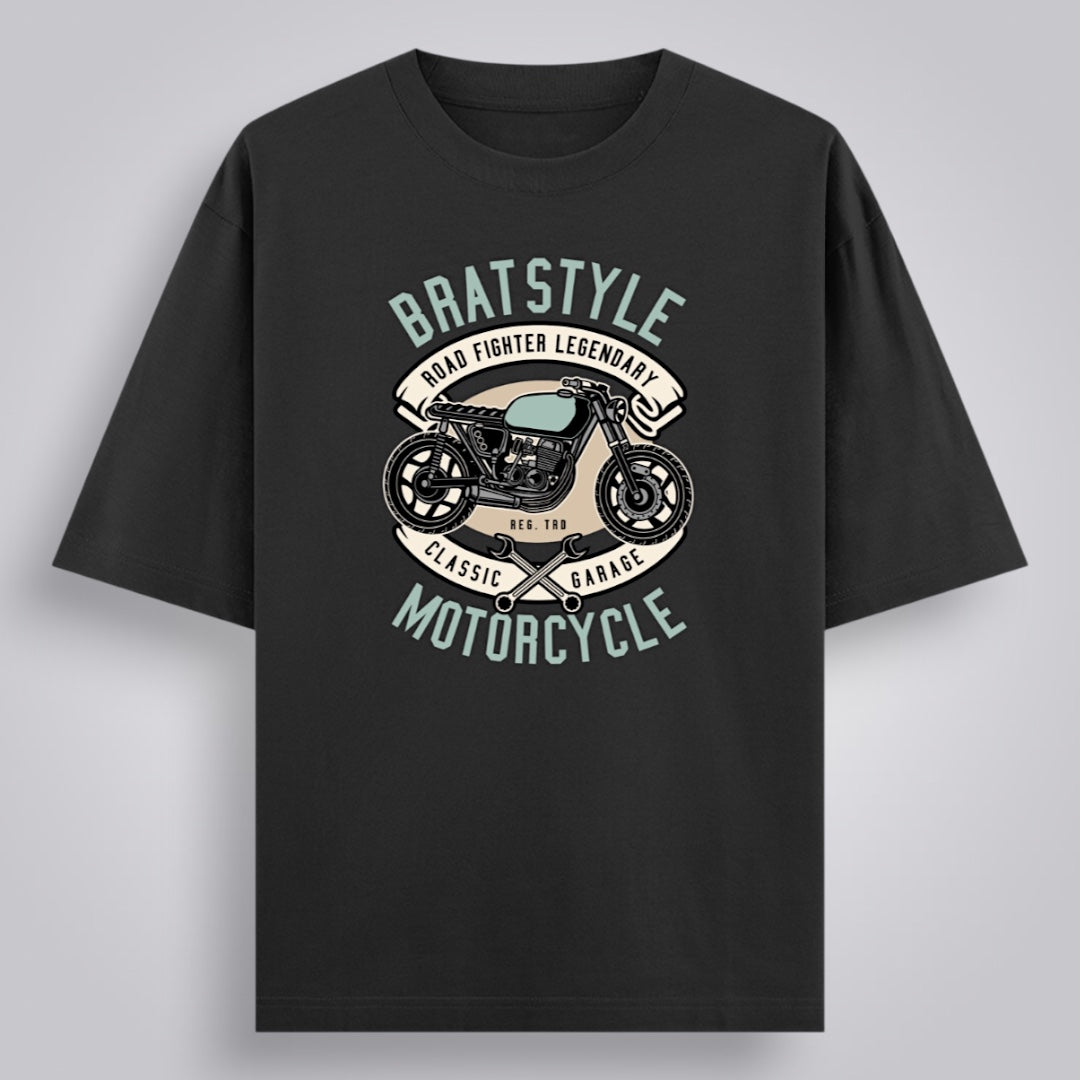 Bratstyle Motorcycle Men's Loose Fit Classic T-Shirt