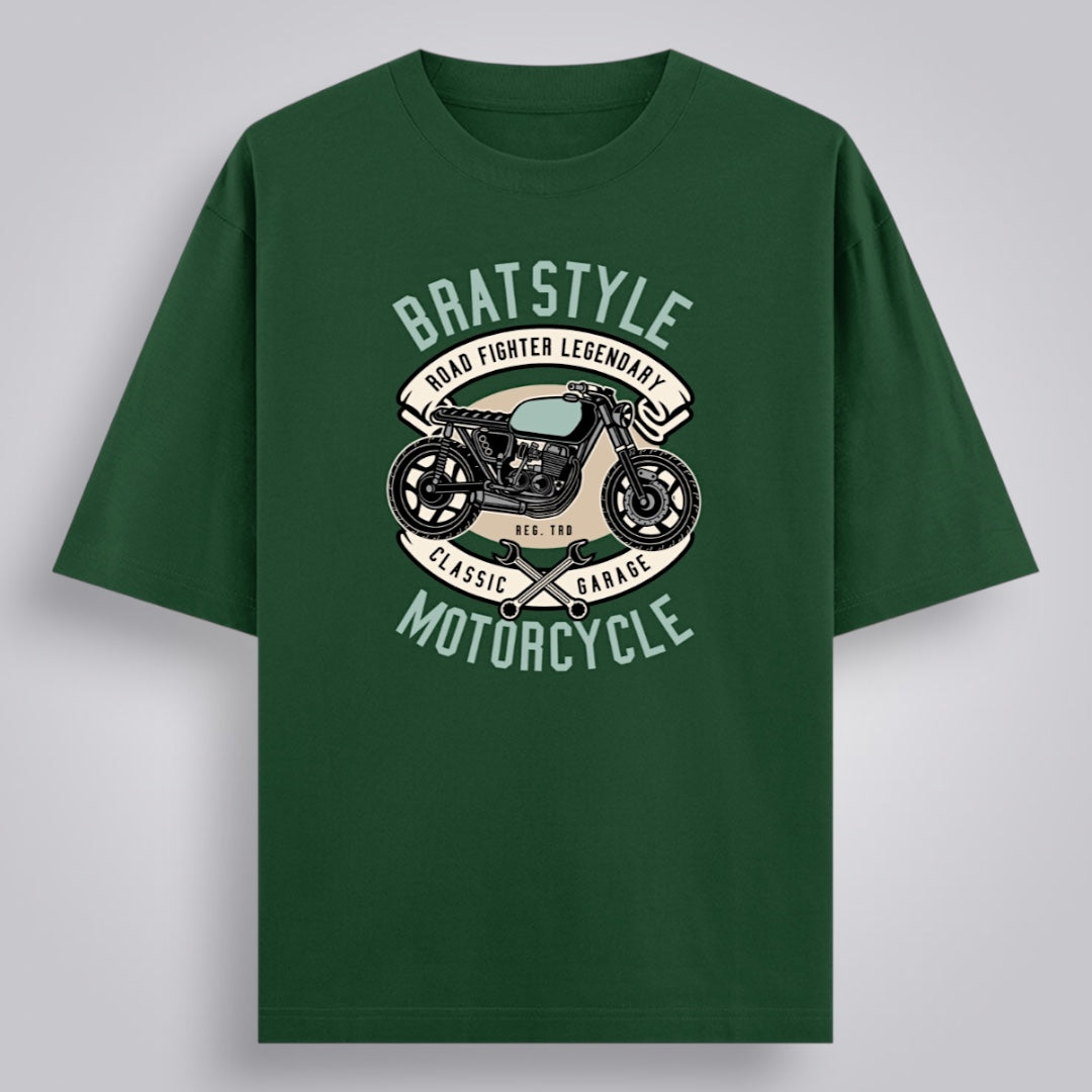 Bratstyle Motorcycle Men's Loose Fit Classic T-Shirt