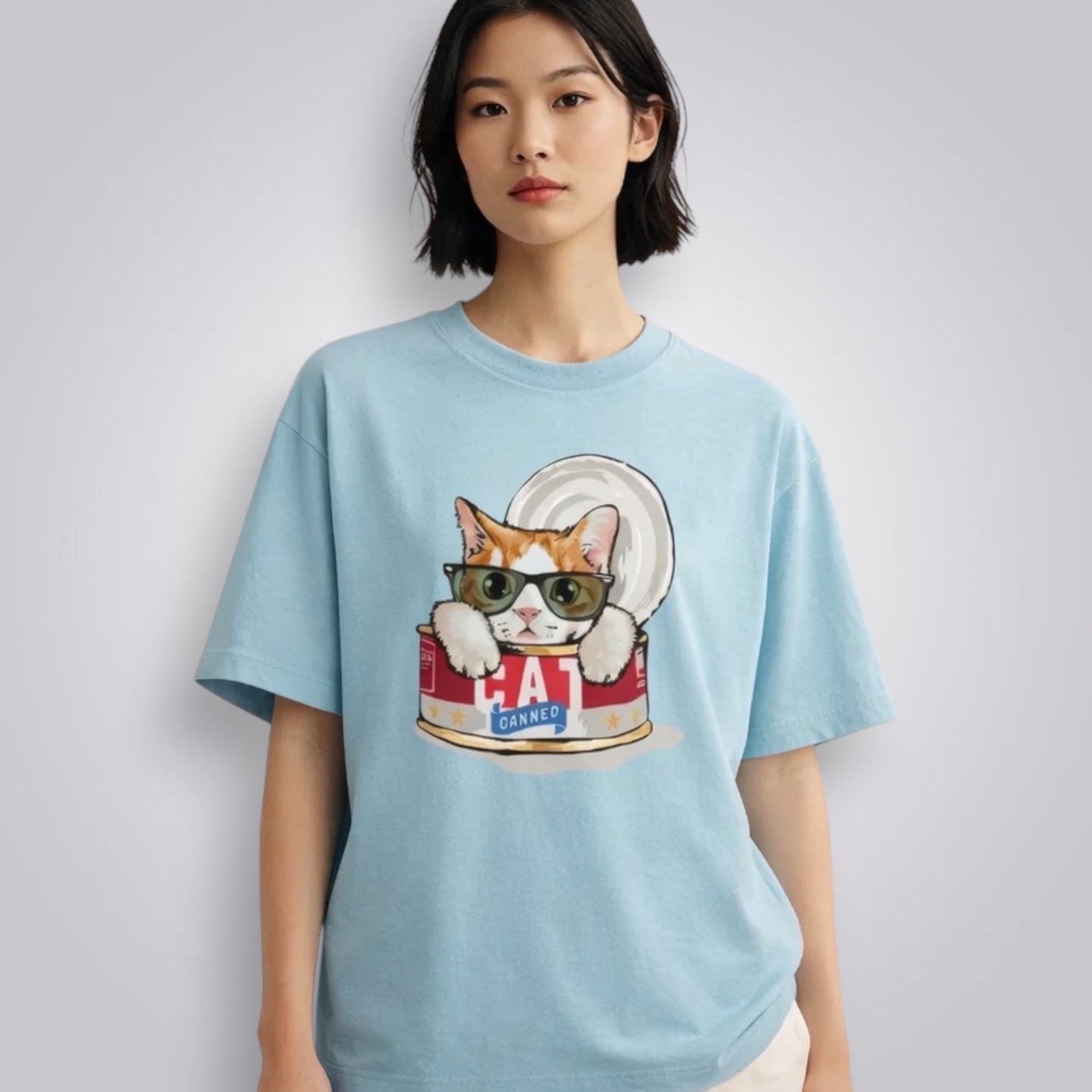 Cat Canned Unisex Loose Fit Classic T-Shirt