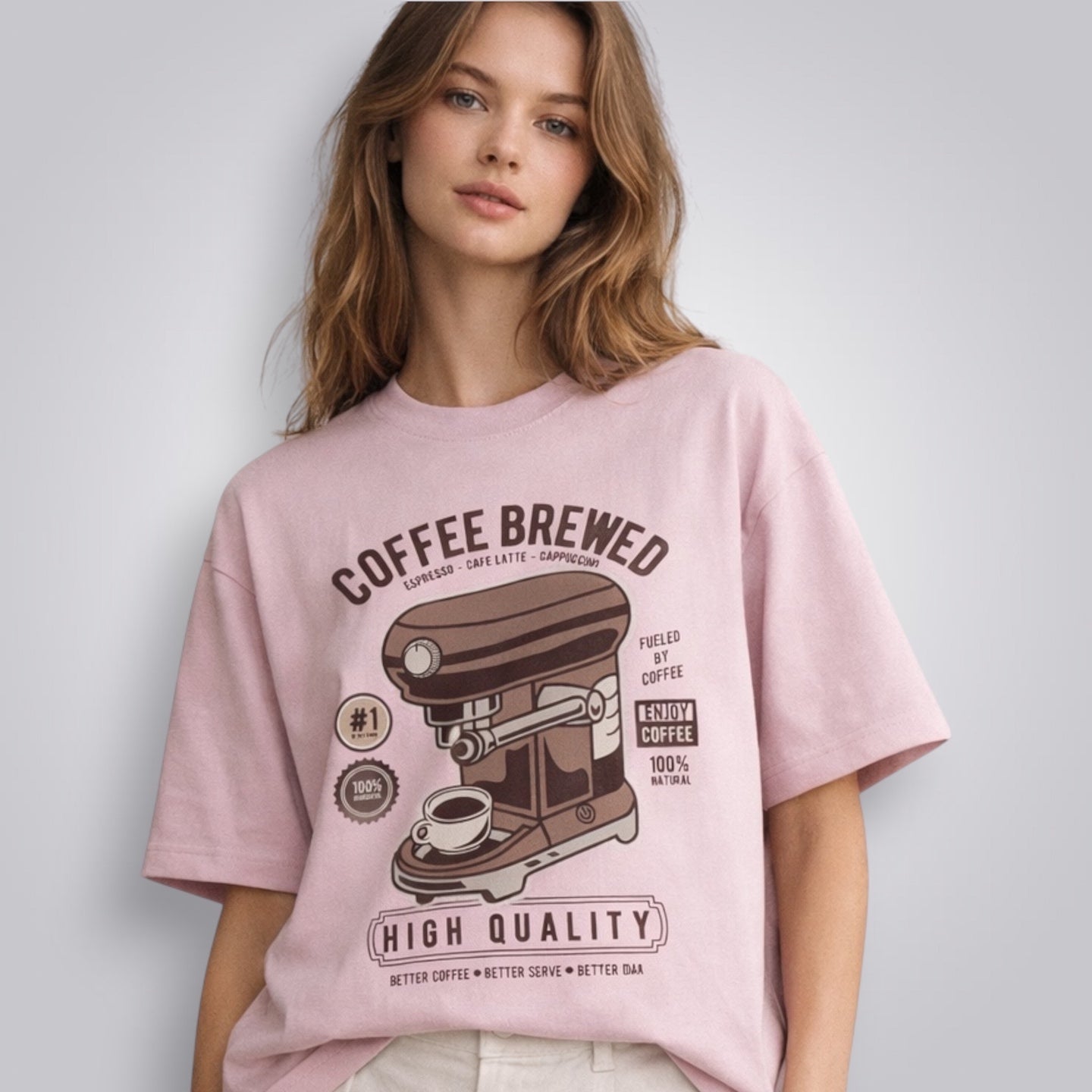 Coffee Brewed Unisex Loose Fit Standard T-Shirt