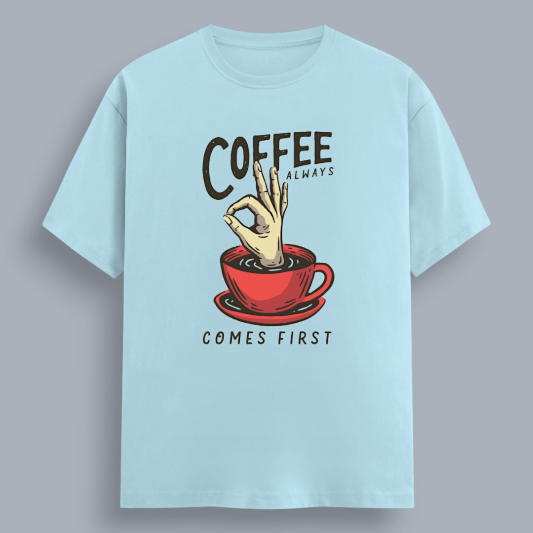 Coffee Always Comes First Women's Boyfriend Fit T-Shirt