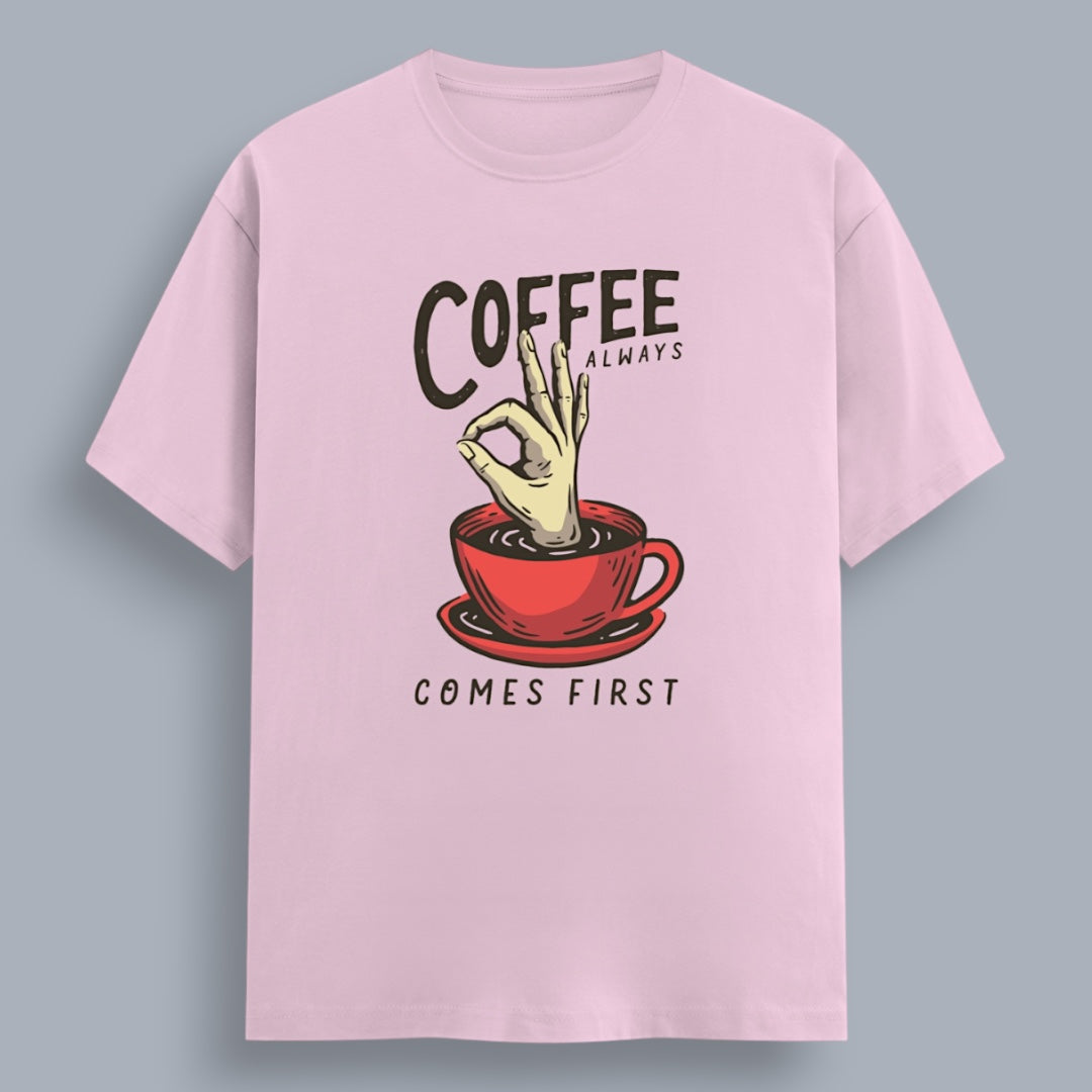 Coffee Always Comes First Women's Boyfriend Fit T-Shirt