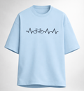 Cycle Heartbeat Unisex Terry Oversized Tee