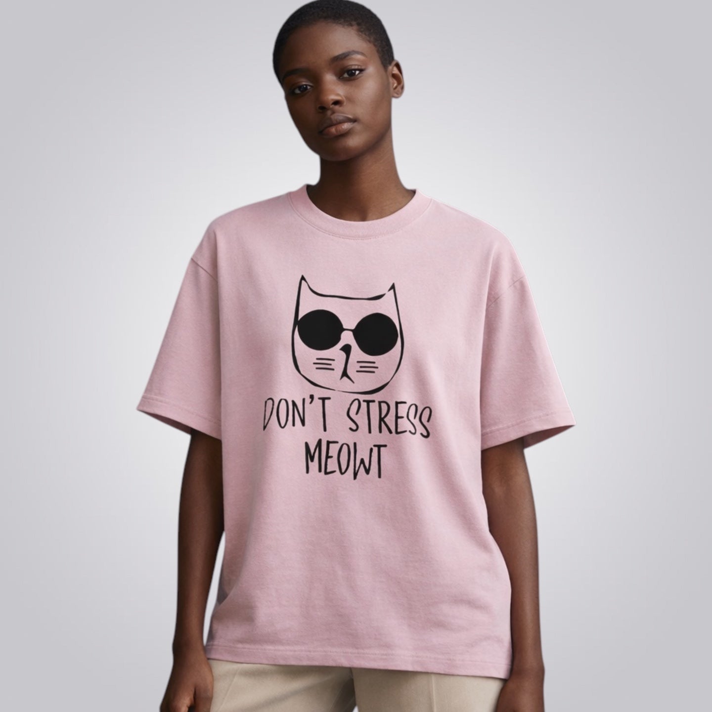 Don't Stress Meowt Unisex Loose Fit Classic T-Shirt