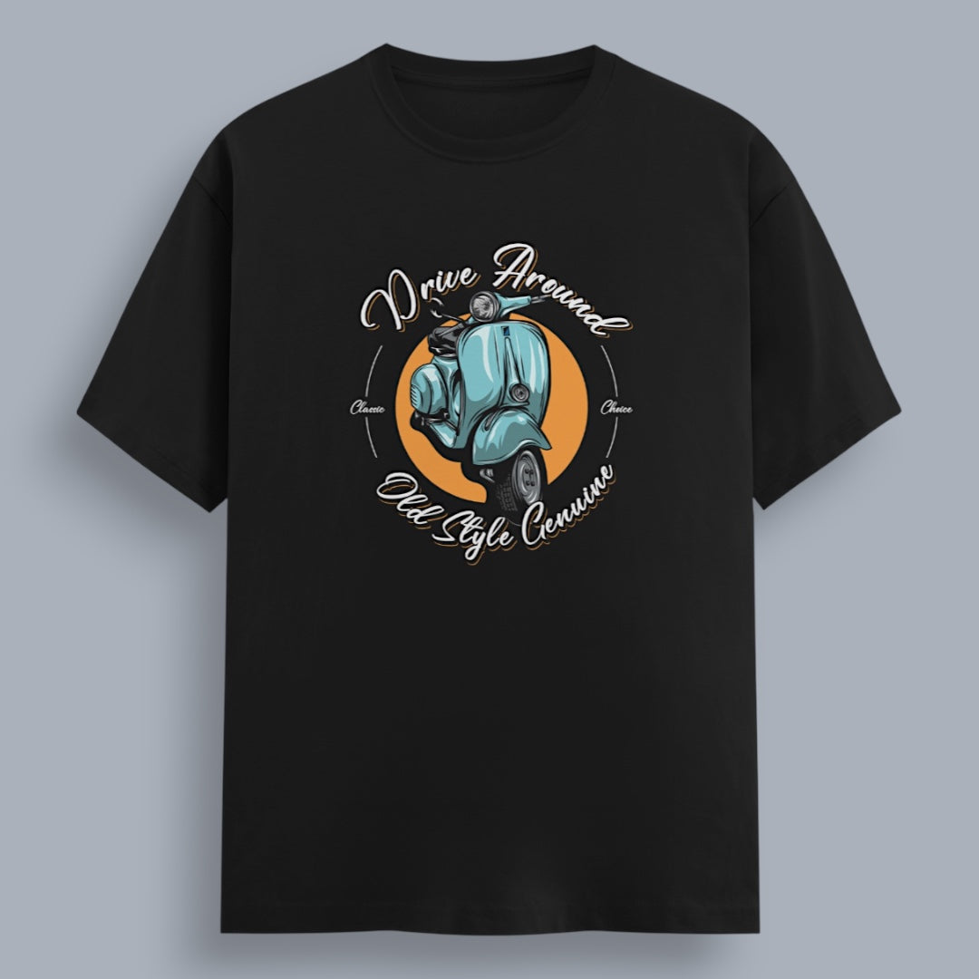 Drive Around Old Style Genuine Women's Boyfriend Fit T-Shirt