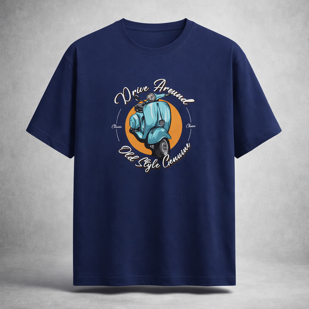 Drive Around Old Style Genuine Women's Boyfriend Fit T-Shirt