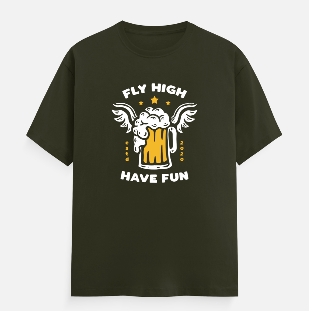 Fly High Have Fun Men's Regular Fit T-Shirt