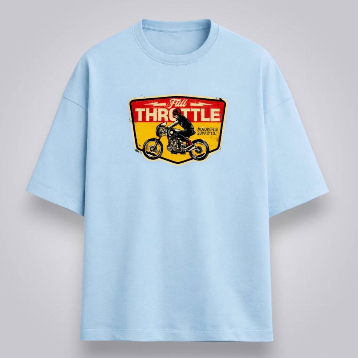 Full Throttle Unisex Premium French Terry Oversized Tee