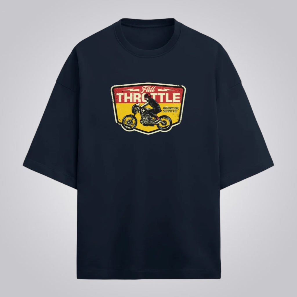 Full Throttle Unisex Premium French Terry Oversized Tee