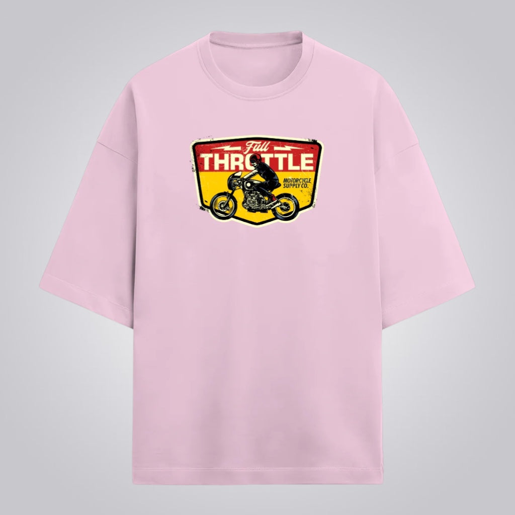 Full Throttle Unisex Premium French Terry Oversized Tee