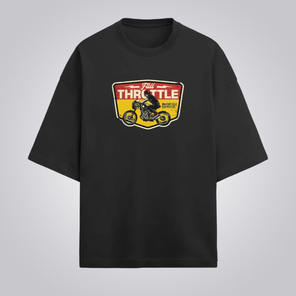 Full Throttle Unisex Premium French Terry Oversized Tee