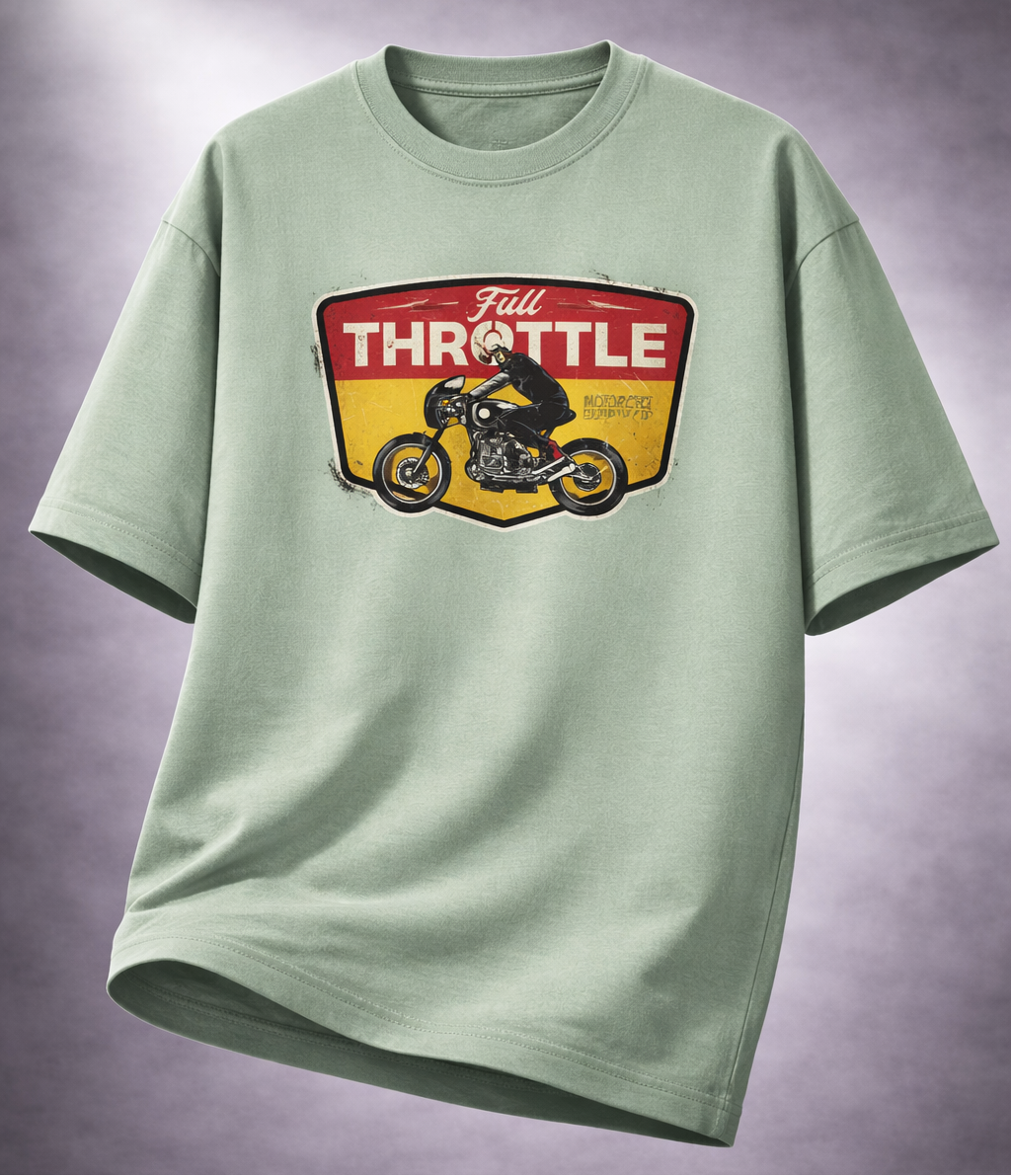 Full Throttle Unisex Terry Oversized Tee