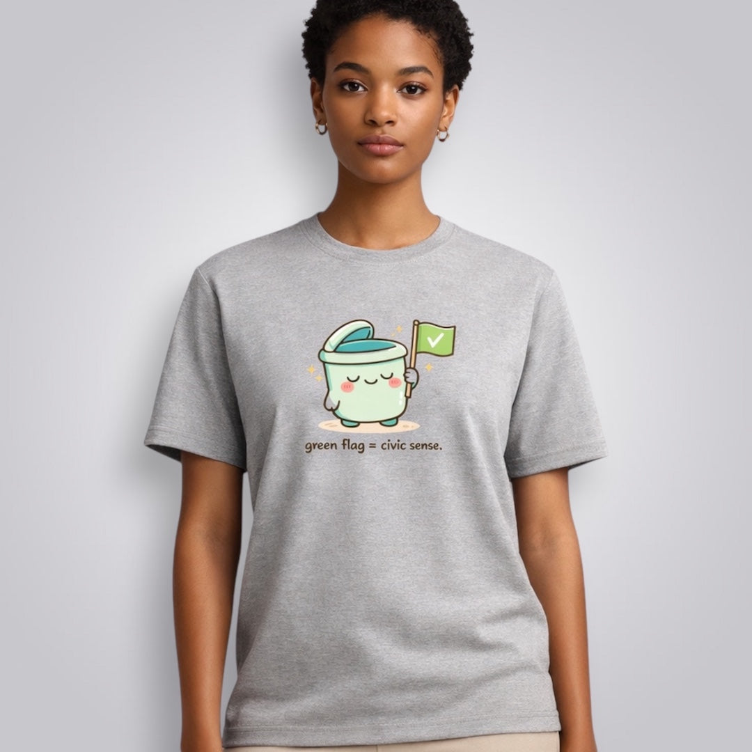Green Flag = Civic Sense Women's Boyfriend Fit T-Shirt