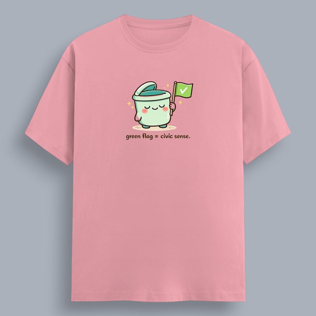 Green Flag = Civic Sense Women's Boyfriend Fit T-Shirt