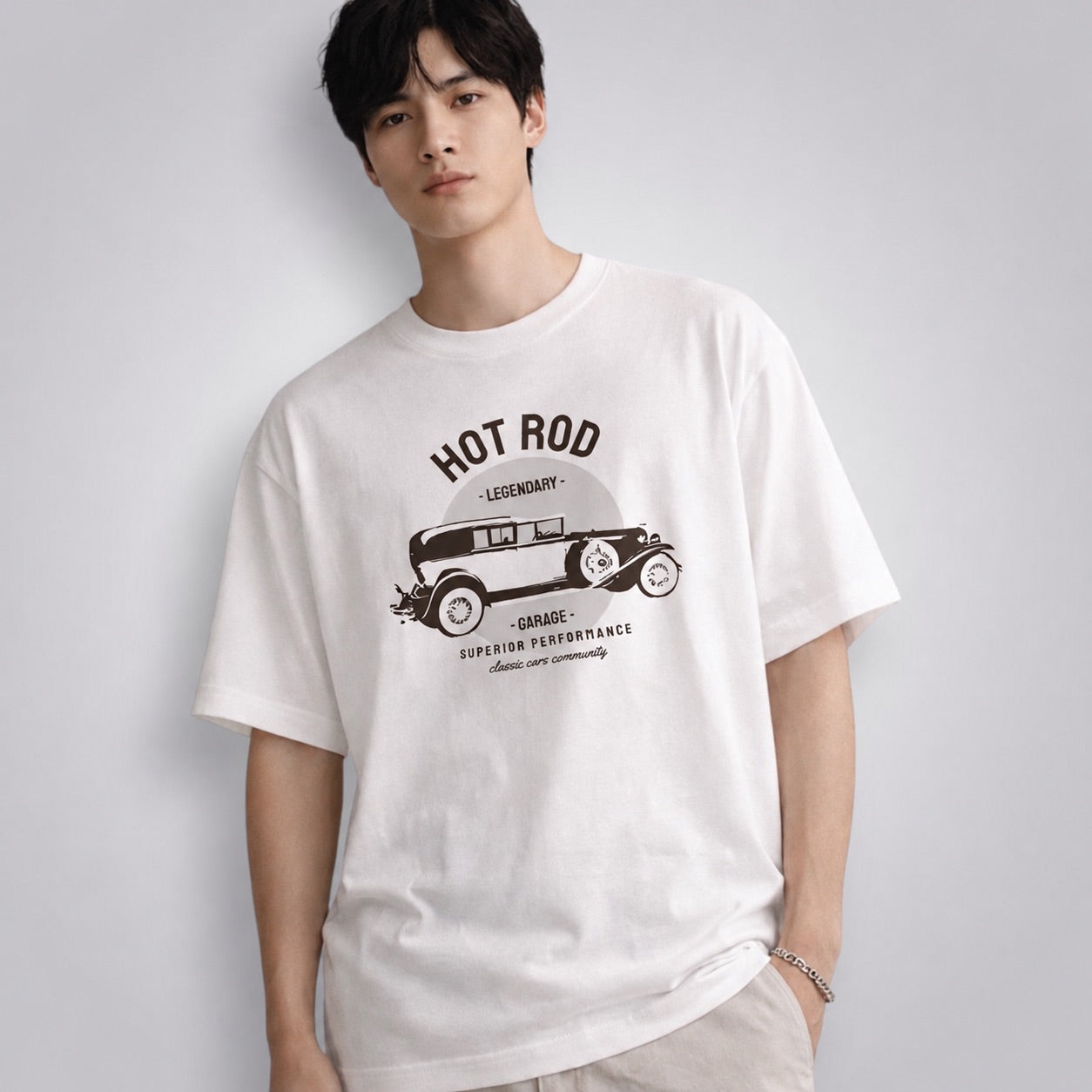 Hot Rod Legendary Garage Men's Loose Fit Classic T-Shirt