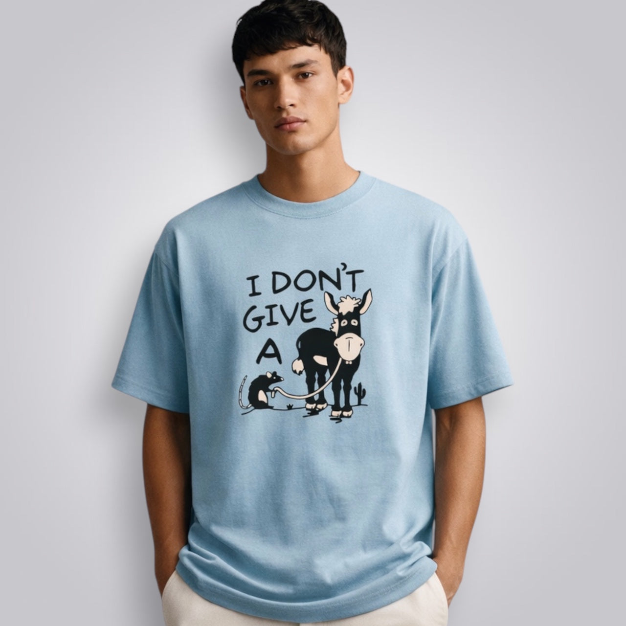 I Don't Give A Rat's Ass Unisex Loose Fit Classic T-Shirt