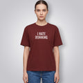 I Hate Running Women's Boyfriend Fit T-Shirt