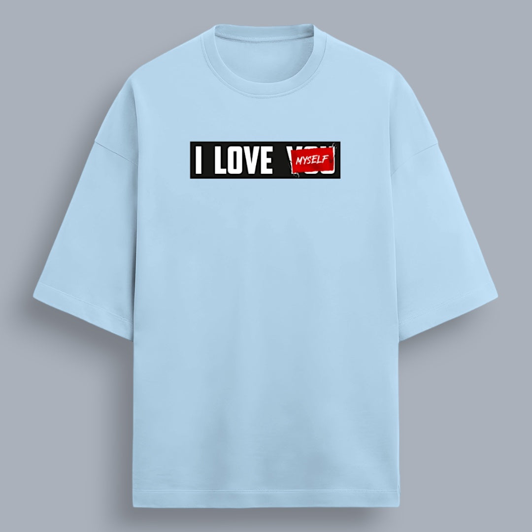 I Love Myself Women's Premium French Terry Oversized Tee