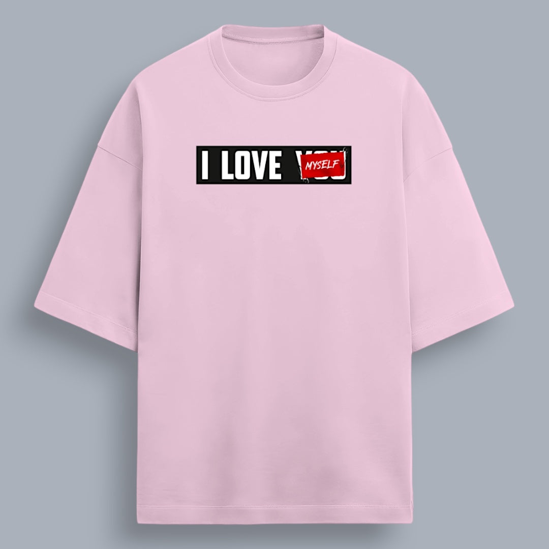 I Love Myself Women's Premium French Terry Oversized Tee