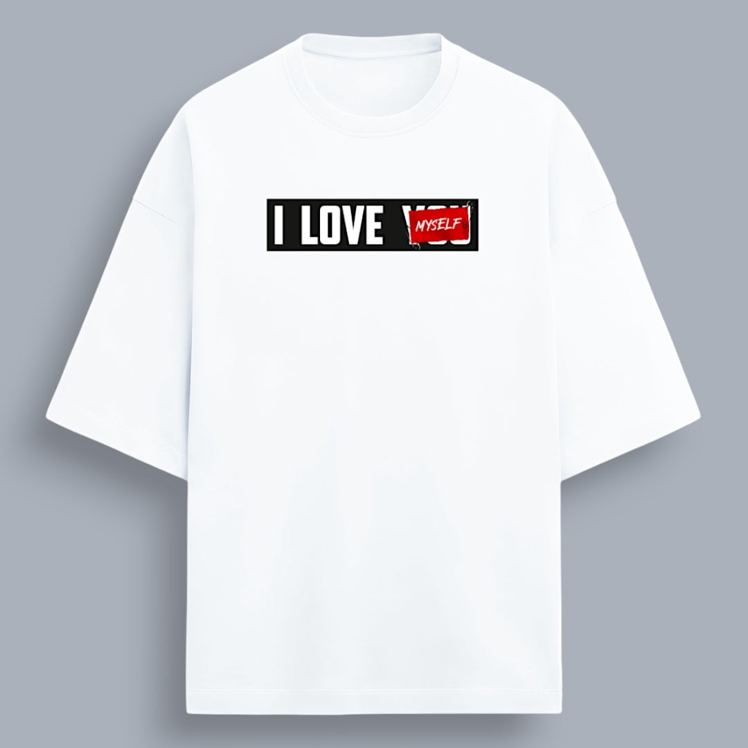 I Love Myself Women's Premium French Terry Oversized Tee